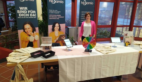 Hebamme Rebekka mit Hebamio on Tour auf der Hebammenfortbildung in Ulm